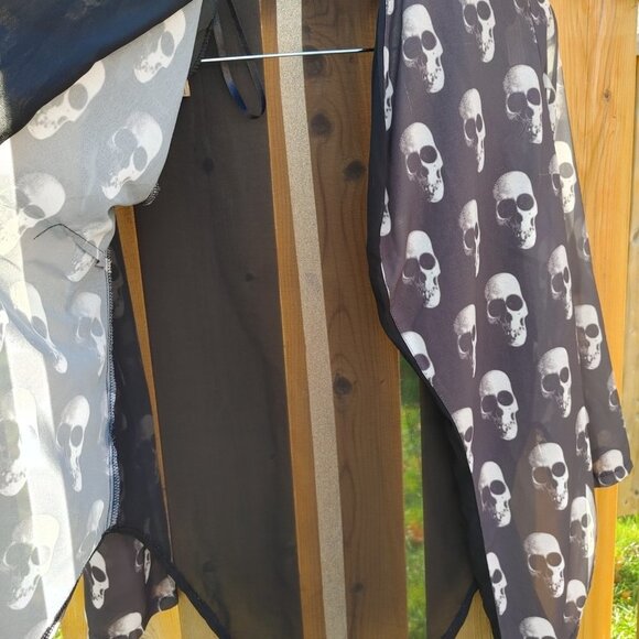 SABO SKIRT Open Front SKULL Cardigan Women's Size Small - Picture 3 of 6